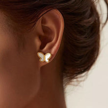 Load image into Gallery viewer, 18k Gold Plated Butterfly Earrings