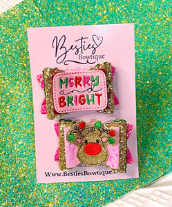 Merry and Bright 3” Piggy Set