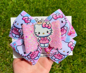 Hello Kitty 6” Ribbon Bow