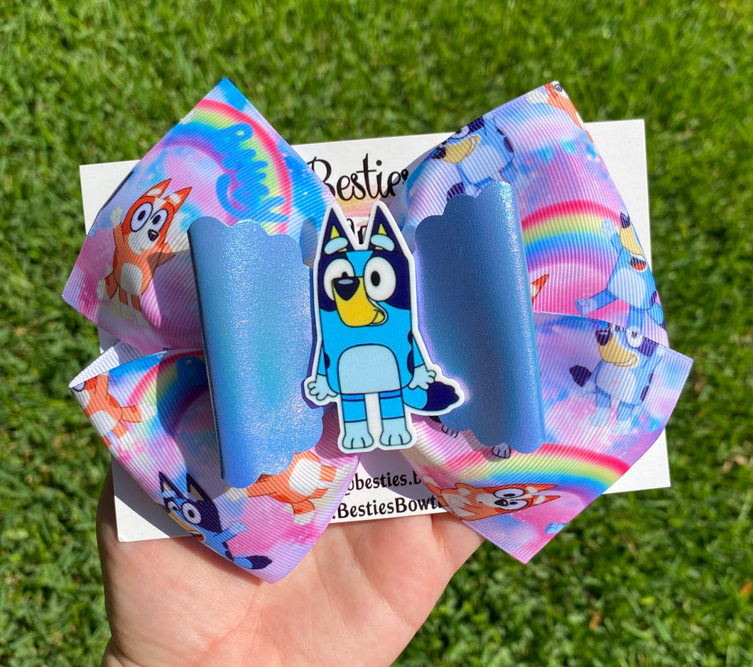 Bluey 6” Ribbon Bow