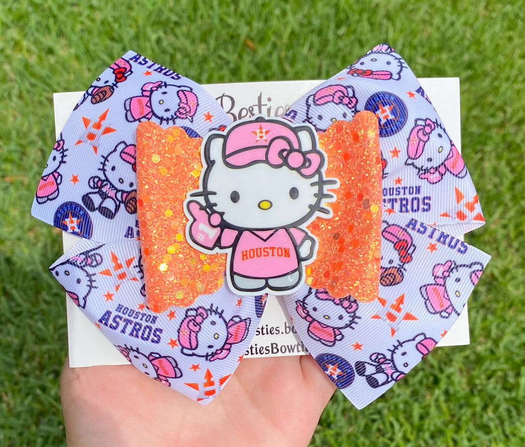 Astros Hello Kitty 6” Ribbon Bow