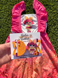 LOL Doll Dress with Matching 4.5” Bow