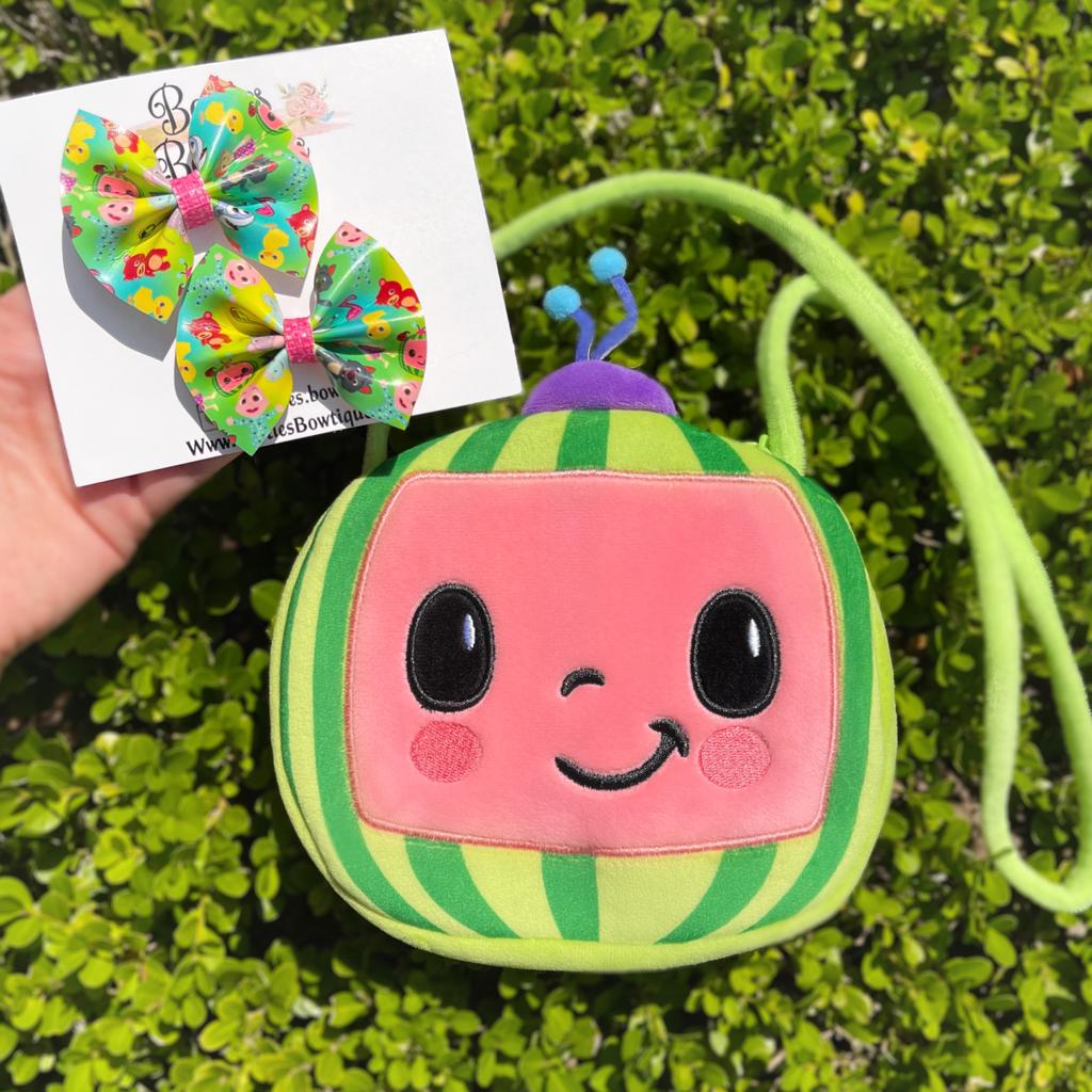 Cocomelon Crossbody with Matching Piggy Set