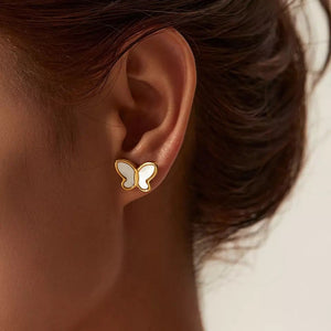 18k Gold Plated Butterfly Earrings