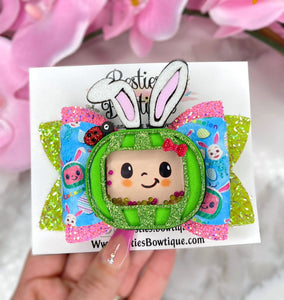 Easter Cocomelon 4.5” Bow