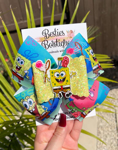 SpongeBob 6” Ribbon Bow