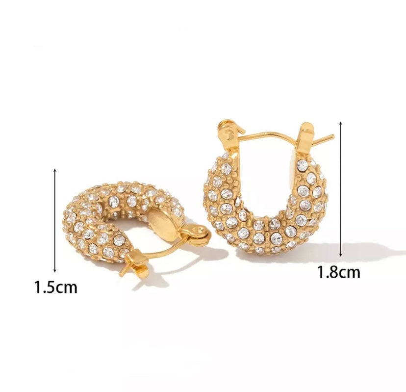 SPE Gold - Blazing Gold Hoop Earrings Online - Poonamallee