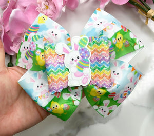 Easter 6” Ribbon Bow